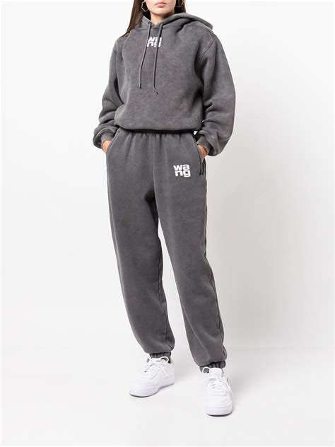 alexander wang adidas hoodie|alexander wang sweatsuit grey.